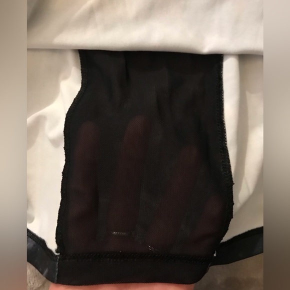 NWOT 90 Degree by Reflex Mesh Detailed Black & Grey Marbled Long Sleeve - XS - Picture 3 of 4